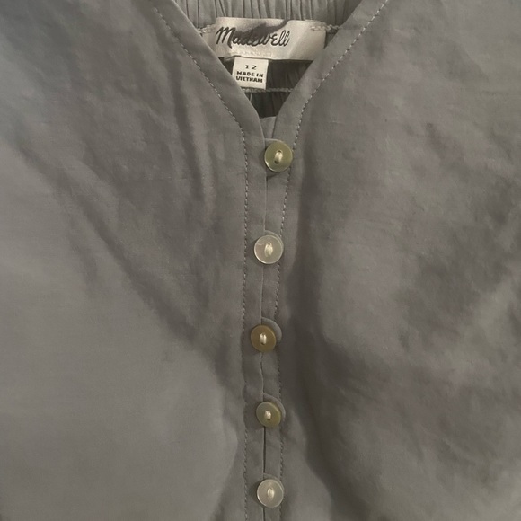 Madewell Soft-drape Gwen Crop Vest Top Grey Size 12 - Picture 8 of 8